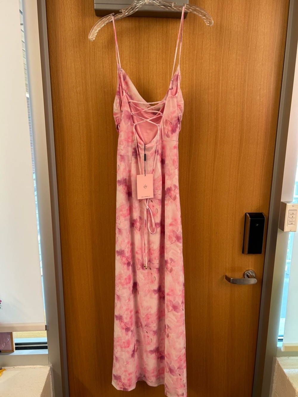 Hello Molly Mesh Maxi Dress Pink Floral - Picture 4 of 5